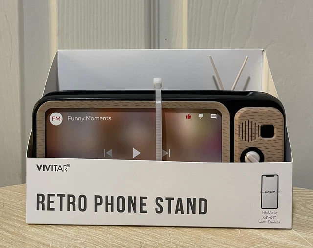 NEW TARGET 2023 Bullseye Playground Retro TV Phone Stand Holder Black