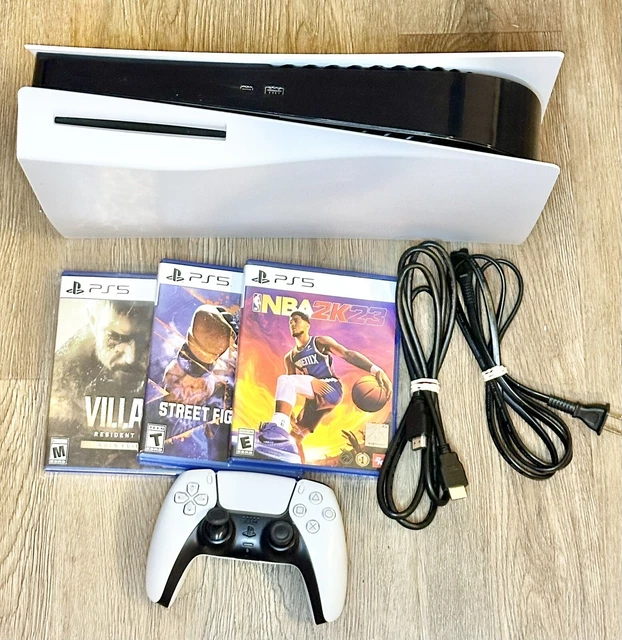 SONY PLAYSTATION 5 PS5825GBDisc Edition Gaming Console +Games Great