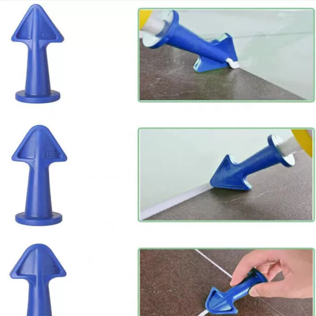 3Pcs/Set Silicone Caulking Finisher Nozzle Spatulas Filler Spreader Caulk Tool