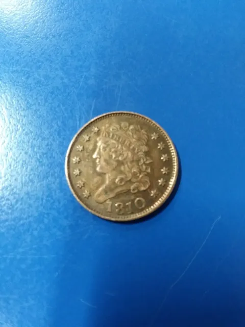 1810 Classic Head Half Cent.  Scarce Coin.