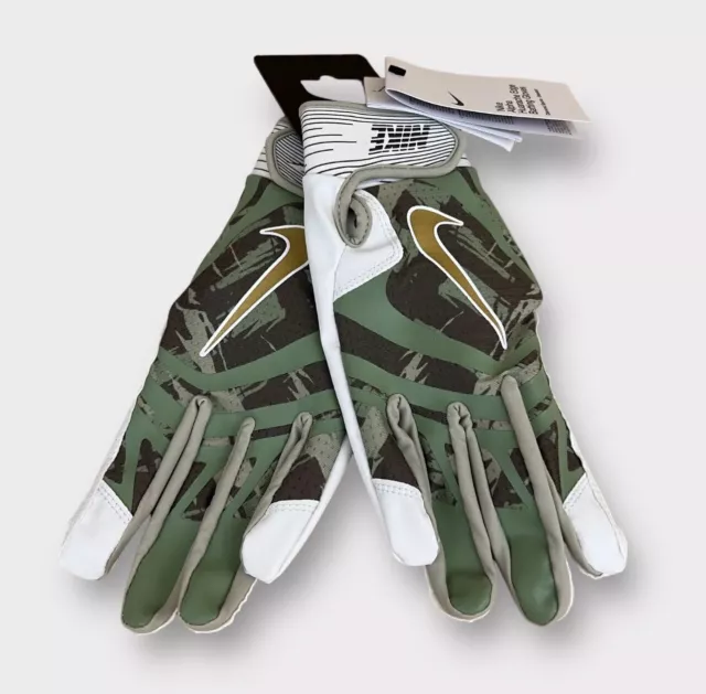 Nike Alpha Huarache Edge Batting Gloves - Camo/White - Men’s Size M