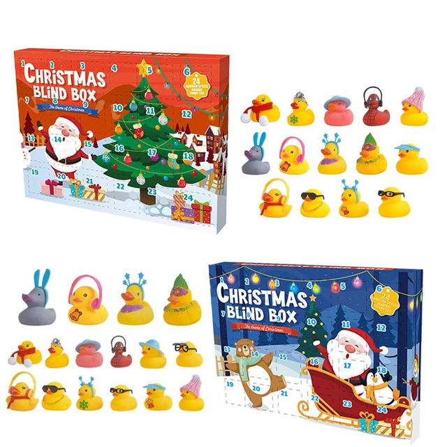 RUBBER DUCK ADVENT Calendar 24pcs Christmas Countdown Calendar Bath Car