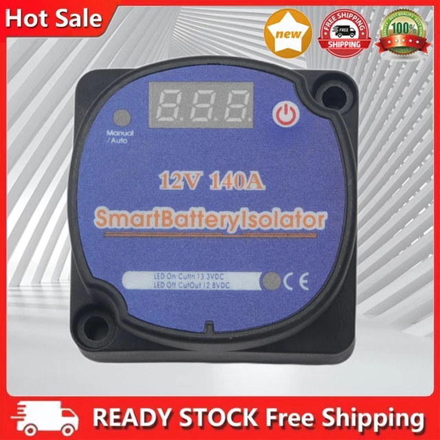Digital Display Smart Battery Separator Sensitive Portable for RV Yacht Steamer