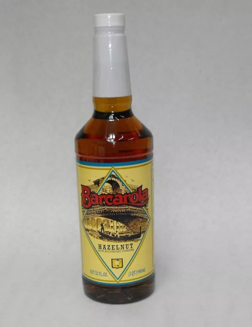 Gourmet Hazelnut Syrup 32oz. Barcarola Coffee Drink and Italian Soda Flavor