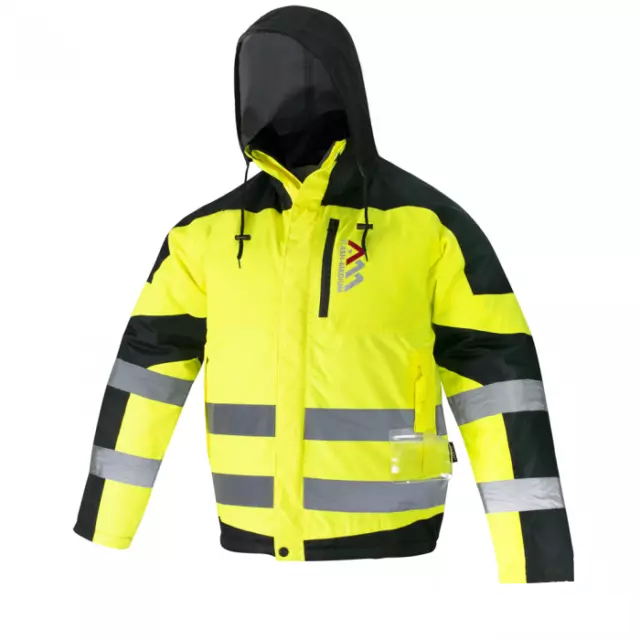 Winterjacke Arbeitsjacke Jacke Warnschutz Warnschutzjacke HiVis Gr. M - XXXL