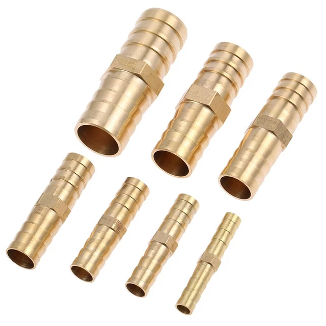 BRASS BARB HOSE Fittings Straight Connector Coupler Splicer Mender Hose