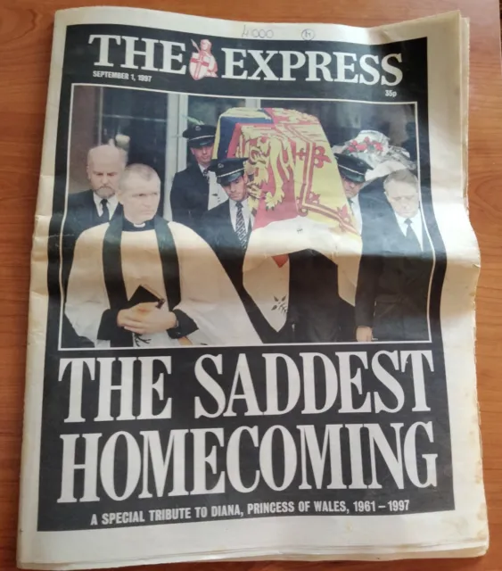 The Express 1° settembre 1997 Funerali Lady Diana Spencer