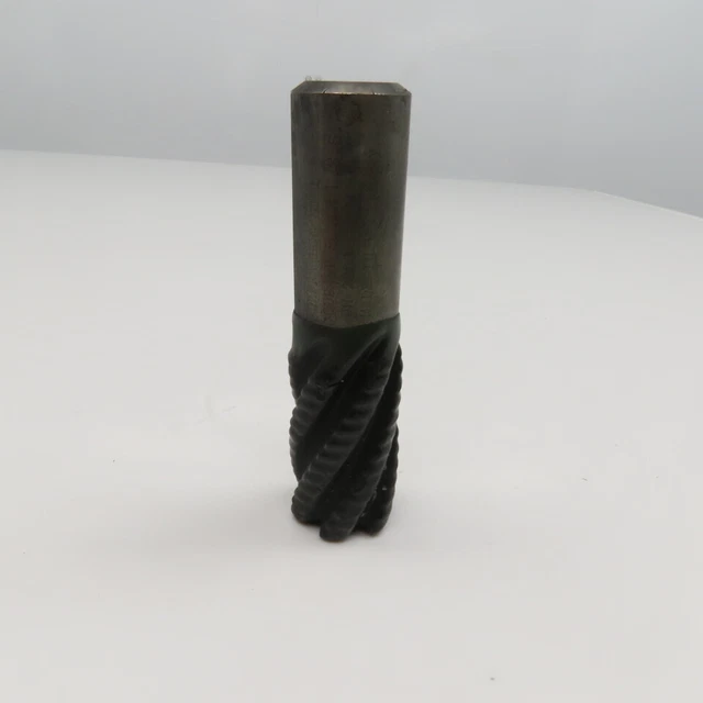 Dapra 1-1/8" Diam. 6 Flute Spiral Roughing End Mill HSS Cobalt 1" Weldon 2" LOC