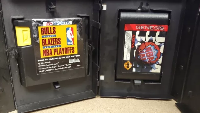 NBA Jam + Bulls versus Blazers NBA - Sega Genesis testé fonctionnel - Lot de 2 jeux 2