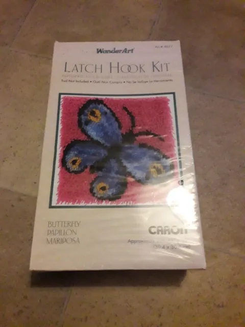 WonderArt 426133  Latch Hook Kit Butterfly Brand New Sealed 🦋