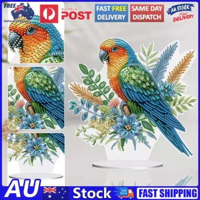 Parrot Table Top Diamond Painting Ornament Kit Special Shape for Adults Beginner