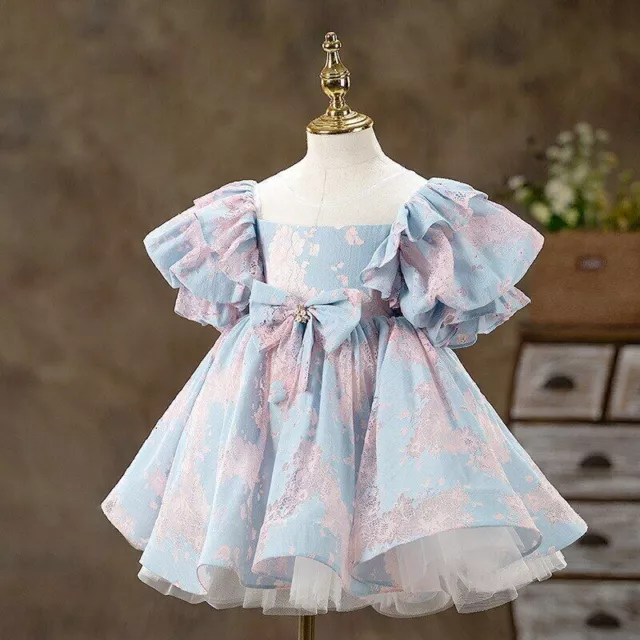 Flower Girl Wedding Dress Baby Cute Bowknot Princess Ball Gown Party Dresses