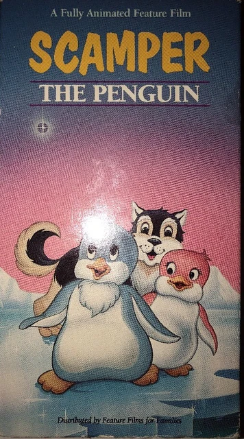 SCAMPER THE PENGUIN VHS 1992-TESTED-RARE VINTAGE COLLECTIBLE-SHIP N 24 ...