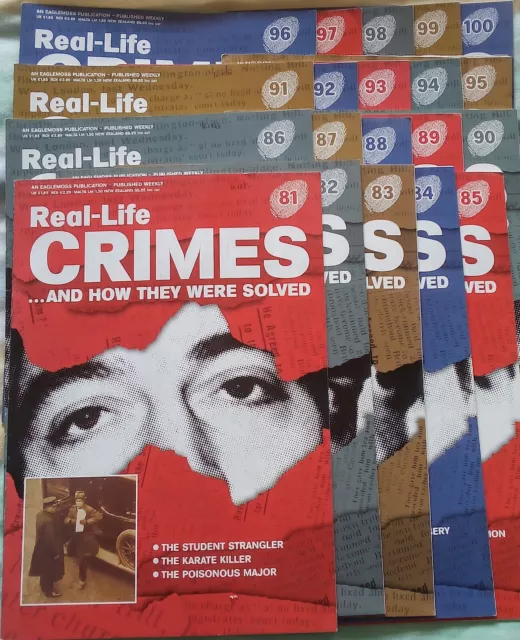 Real Life Crimes and how they were solved 81 to 100 magazine killer true murders