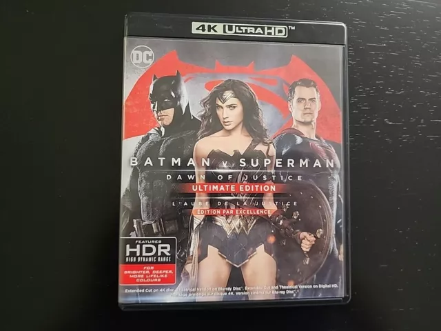 Batman vs Superman Dawn of Justice Ultimate Edition (2016) 4K UHD Movie Only