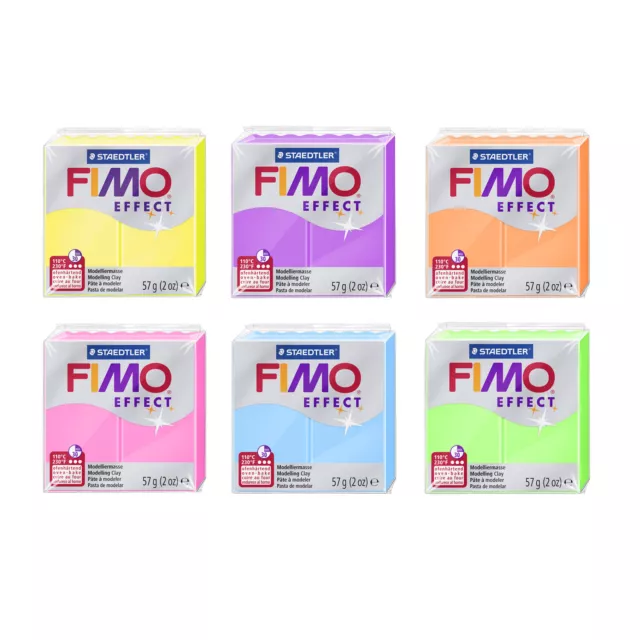 Original FIMO® Effect Ofenhärtende Modelliermasse 57g Normalblock * 42 Farben