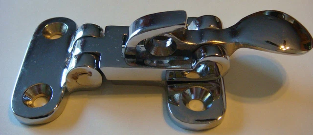 200 - Anti Rattler DOOR FASTENER Chrome BRASS NOS holder NEW Wholesale LOT
