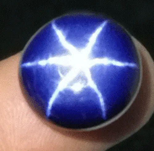 3.75 Cts Natural 6 Rays Blue Star Sapphire Round Shape Certified Gemstone