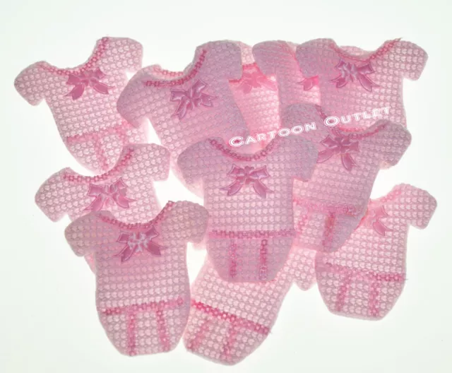 Baby Shower Recuerdos Pink Ribbon Bows 12 PCS It's a Girl Nina Moños Rosita  HR 