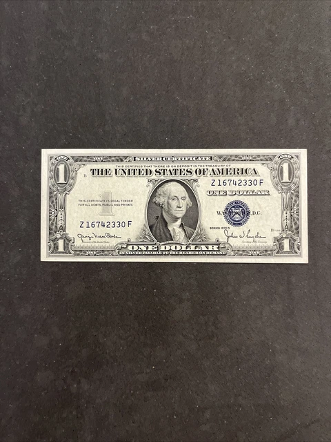 1935D Silver Certificate Fr 1613N Narrow Uncirculated UNC Block ZF