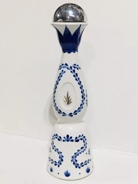 Clase Azul Reposado Tequila Ceramic Bottle Hand Painted In Mexico - 750ml - 16”