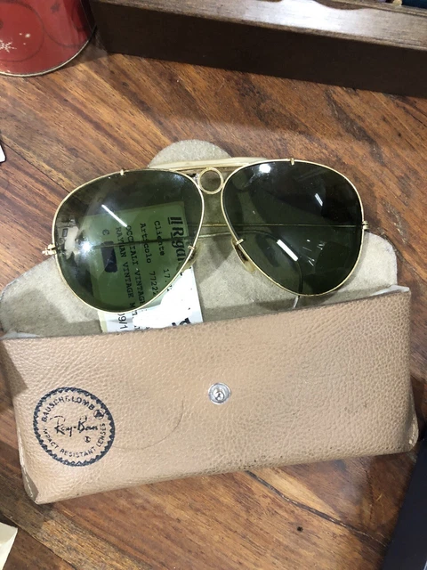 Occhiali da Sole Ray Ban Aviator Bausch & Lomb Anni '60 Vintage