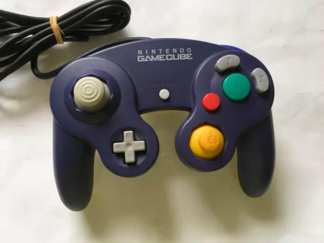 nintendo gamecube official controller purple/clear