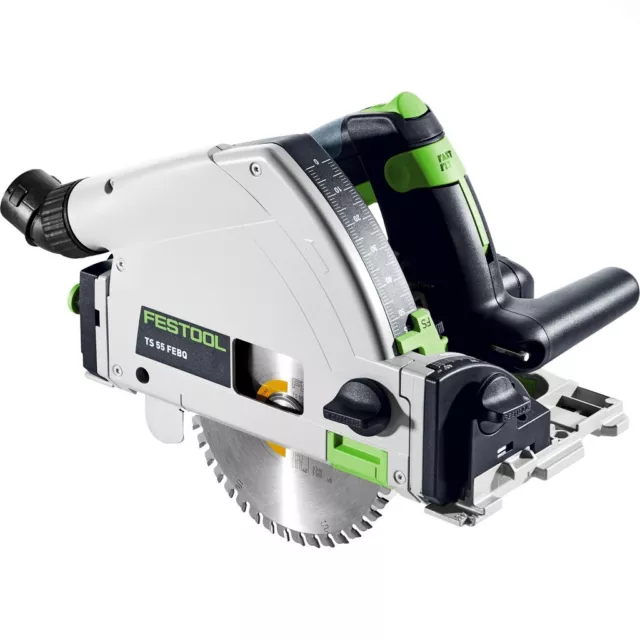 Festool Tauchsäge TS 55 FEBQ Plus FS 577010 + Tasche Hebelzwinge Splitterschutz 3