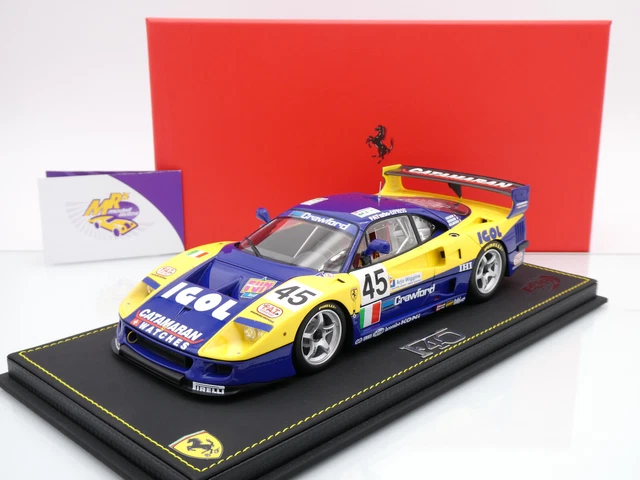 Bbr Ferrari F40 LM #45 Gounon Bernard Belmondo Le Mans 1996 1/18 P18139G | Achetez sur