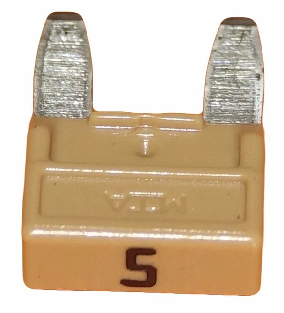 Lot 1 2 5 10 mini fusibles 5A auto moto à lame beige pince extracteur fusible