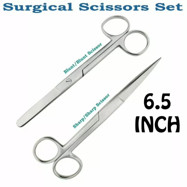 Dressing Scissors Surgical Tool Bandage sharp/Blunt Straight 6.5 INCH