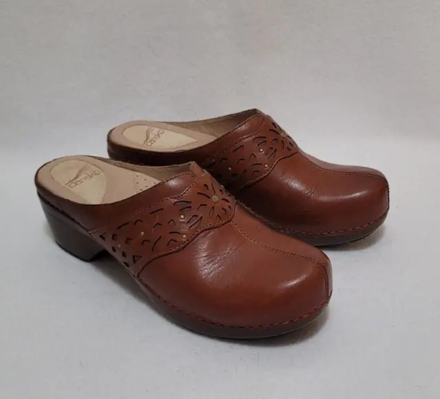 Dansko Shyanne Women's  Brown Leather Comfort Clog  Size 40 EU / 9.5-10