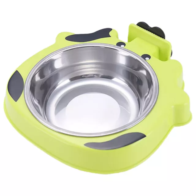 Stainless Steel Pet Dog Bowl Water Dispenser Bird Cage Feeder