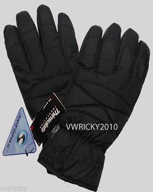 Gants BRUBAKER Xtra Chaud Noir – Ski & Snowboard – Imperméables Et Thermiques – Unisexe