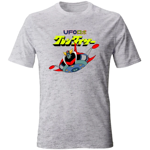 T-shirt blanc imprimé goldorak - UFO robot grendizer - GL BOUTIK BLANC