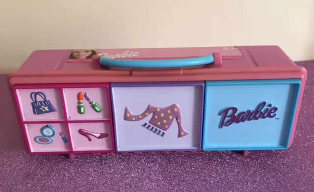 Mixed Bundle of Barbie Bits and Pieces in a Barbie case