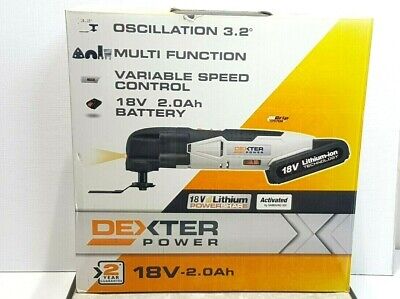 CMT Multiherramienta eléctrica sin cable DEXTER POWER 18 v y 2 ah CMT18LD 