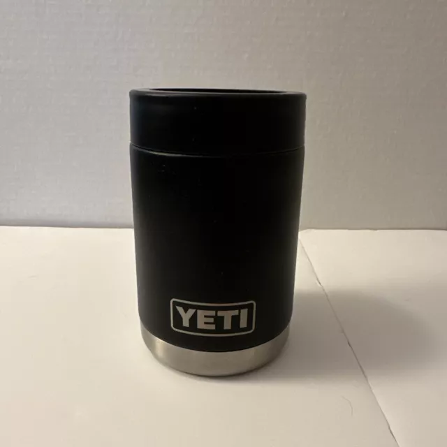 YETI Rambler 12OZ. Black COLSTER Can Coolie Koozie Insulator