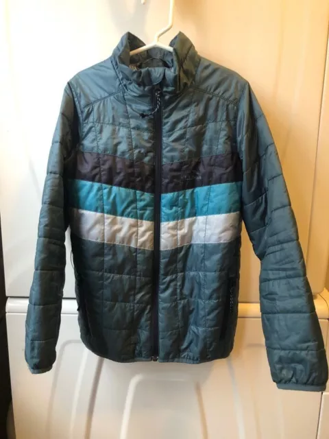 LL Bean Kids' PrimaLoft Packaway Jacket, Colorblock Sz 6X/7