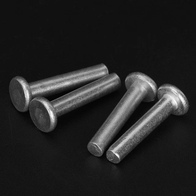 100 pz/set GB867 M4 * 20 rivetti testa piatta in alluminio testa piatta rivetto solido