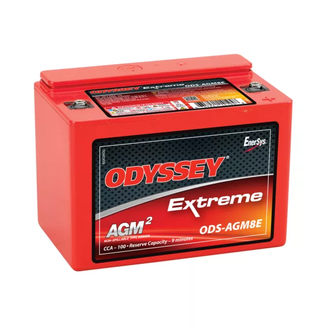 Odyssey Extreme Power & Motorsports (ODS) 12V AGM Battery, ODS-AGM8E (PC310)