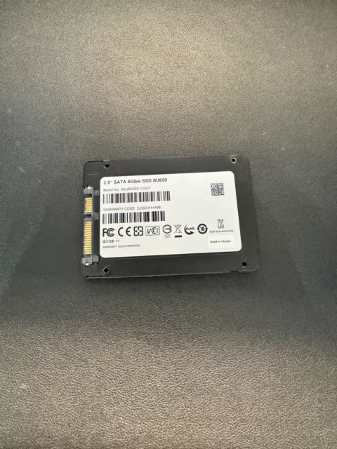 120 GB AData SU650 2,5 pulgadas SATA 6Gb/s SSD disco de estado sólido 3D NAND 2