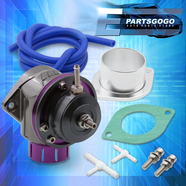 For Honda 40mm Turbocharger Boost Blow Off Valve Bov Purple + Flange Kit