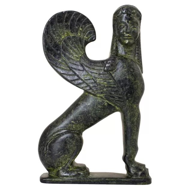 Corinthian Sphinx Ancient Greek Sculpture Mythology Bronze Statue