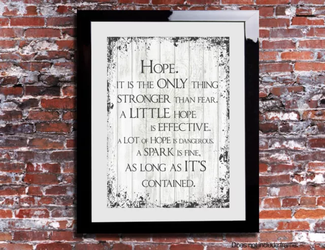 The Hunger Games Hope Spark Quote Word Movie Canvas Gift