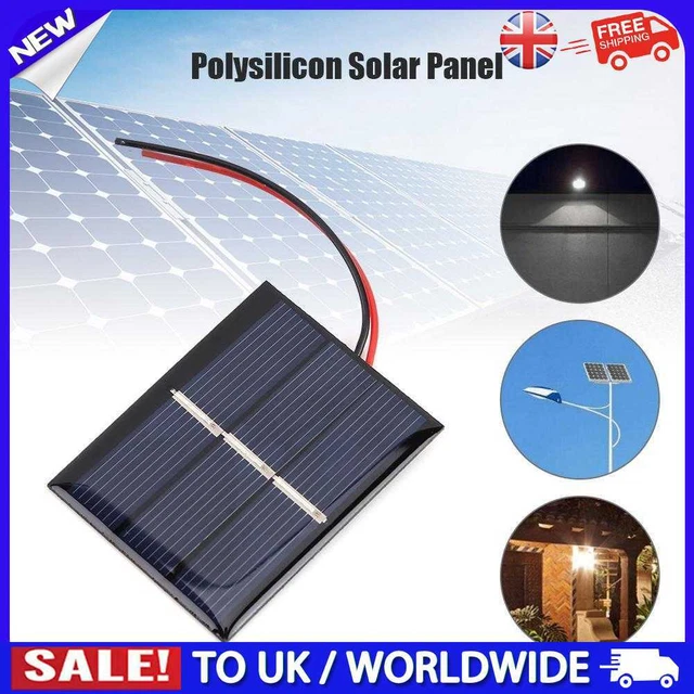 C# 1.5V Panel Solar con Cable Mini Sistema Solar Hágalo usted mismo para Cargador de Batería (1 pieza)