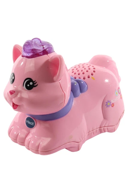 VTech Elektrisches Kinderspielzeug rosa Tip Tap Karolina Plastik Katze