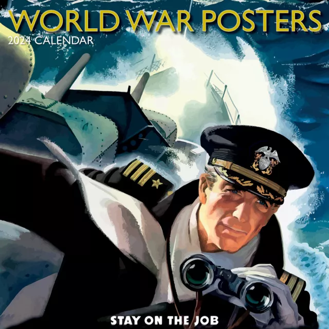 WORLD WAR POSTERS 2025 Square Wall Calendar 16 Months Arts Planner New