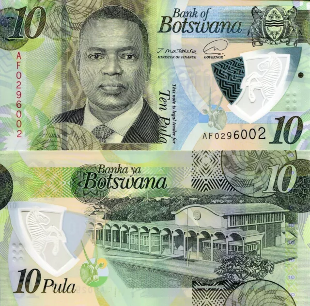 Botswana,10 Pula 2020,Unc-Pick New