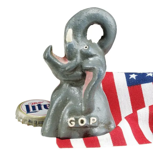 Design Toscano GOP Republican Party Elephant Cast Iron Bottle Opener